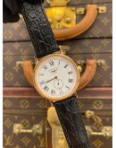 (UNUSED) 2022 LONGINES PRESENCE 18K 750 ROSE GOLD REF L4.905.1.11.2 WHITE ROMAN NUMERALS DIAL 38.5MM AUTOMATIC WATCH -FULL SET- 