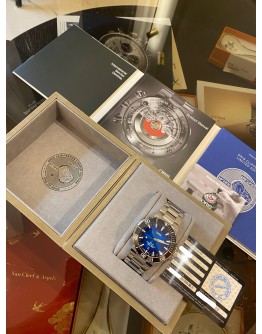(UNUSED) 2018 ORIS AQUIS DATE CLIPPERTON LIMITED EDITION REF 01.733.7730.4185 BLUE DIAL 43.5MM AUTOMATIC WATCH -FULL SET-