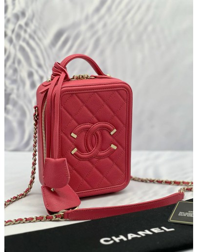 CHANEL CC FILIGREE VANITY CAVIAR CROSSBODY BAG 