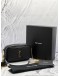 (LIKE NEW) YSL SAINT LAURENT MINI CAMERA BAG BLACK MATELASSE LEATHER -FULL SET-