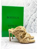 (LIKE NEW) BOTTEGA VANETA BV CURVE RAFFIA SANDALS SIZE 37 1/2