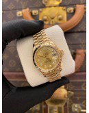 (LIKE NEW) 2000 ROLEX LADY DATEJUST FULL 18K 750 YELLOW GOLD REF 79178 DIAMOND DIAL 26MM AUTOMATIC WATCH -FULL SET-