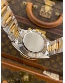 ROLEX DAYTONA SUPERLATIVE CHRONOMETER COSMOGRAPH HALF 18K 750 YELLOW GOLD REF 16523 WHITE DIAL 40MM AUTOMATIC WATCH 