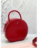 KATE SPADE EMBOSSED LEATHER SHINNY BAG WITH STRAP