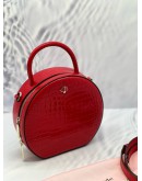 KATE SPADE EMBOSSED LEATHER SHINNY BAG WITH STRAP