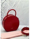 KATE SPADE EMBOSSED LEATHER SHINNY BAG WITH STRAP