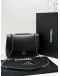 2018 CHANEL SEASONAL FLAP SHOULDER AND CROSSBODY BAG IN BLACK CAVIAR LEATHER -FULL SET-