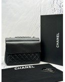 2018 CHANEL SEASONAL FLAP SHOULDER AND CROSSBODY BAG IN BLACK CAVIAR LEATHER -FULL SET-