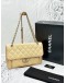 2012 CHANEL FRENCH RIVIERA FLAP SHOULDER BAG IN BEIGE CAVIAR LEATHER -FULL SET-