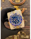 (UNUSED) 2023 ROLEX SUBMARINER DATE REF 126613LB HALF 18K 750 YELLOW GOLD BLUE DIAL 41MM AUTOMATIC WATCH -FULL SET-
