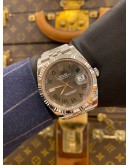 (LIKE NEW) 2021 ROLEX DATEJUST 41 REF 126300 JUBILEE RARE GREEN ROMAN NUMERALS DIAL 41MM AUTOMATIC WATCH