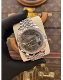 (LIKE NEW) 2021 ROLEX DATEJUST 41 REF 126300 JUBILEE RARE GREEN ROMAN NUMERALS DIAL 41MM AUTOMATIC WATCH