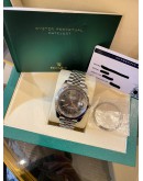 (LIKE NEW) 2021 ROLEX DATEJUST 41 REF 126300 JUBILEE RARE GREEN ROMAN NUMERALS DIAL 41MM AUTOMATIC WATCH