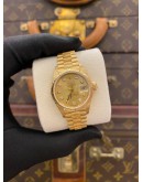 (LIKE NEW) ROLEX LADY DATEJUST 26 REF 79278 18K 750 YELLOW GOLD DIAMOND DIAL 26MM AUTOMATIC WATCH