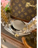 ROLEX DATEJUST 36 REF 16233 HALF 18K 750 YELLOW GOLD DIAMOND DIAL 36MM AUTOMATIC WATCH