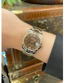 (UNUSED) 2016 ROLEX DATEJUST 31 REF 178341 18K 750 ROSE GOLD CHOCOLATE DIAMOND DIAL ROMAN NUMERALS 31MM AUTOMATIC WATCH -FULL SET-