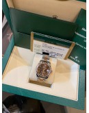 (UNUSED) 2016 ROLEX DATEJUST 31 REF 178341 18K 750 ROSE GOLD CHOCOLATE DIAMOND DIAL ROMAN NUMERALS 31MM AUTOMATIC WATCH -FULL SET-