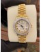 ROLEX LADY DATEJUST REF 6927 HALF 18K 750 YELLOW GOLD ROMAN WHITE DIAL 26MM AUTOMATIC WATCH