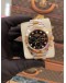 (LIKE NEW) 2015 ROLEX DAYTONA REF 116523 BLACK DIAMOND DIAL HALF 18K 750 YELLOW GOLD 40MM AUTOMATIC WATCH  -FULL SET-