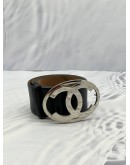 CHANEL CC BUCKLE BLACK BELT 