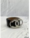CHANEL CC BUCKLE BLACK BELT 