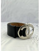CHANEL CC BUCKLE BLACK BELT 