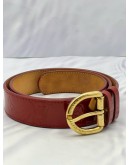 LOUIS VUITTON RED MONOGRAM VERNIS BELT 