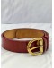 LOUIS VUITTON RED MONOGRAM VERNIS BELT 