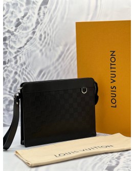 (LIKE NEW) LOUIS VUITTON DAMIER INFINI STAND POUCH -FULL SET-
