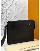 (LIKE NEW) LOUIS VUITTON DAMIER INFINI STAND POUCH -FULL SET-