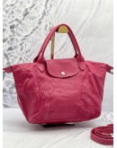 LONGCHAMP LE PLIAGE LEATHER TOP HANDLE BAG WITH STRAP