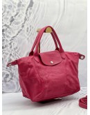 LONGCHAMP LE PLIAGE LEATHER TOP HANDLE BAG WITH STRAP