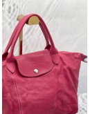 LONGCHAMP LE PLIAGE LEATHER TOP HANDLE BAG WITH STRAP