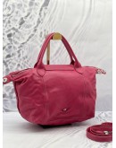 LONGCHAMP LE PLIAGE LEATHER TOP HANDLE BAG WITH STRAP