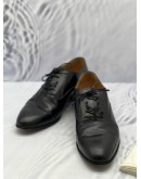 GUCCI BLACK LEATHER LOAFER DOUBLE G OXFORD SIZE 7 