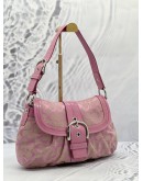 COACH SIGNATURE SHOULDER BAG IN PINK 