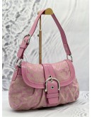 COACH SIGNATURE SHOULDER BAG IN PINK 