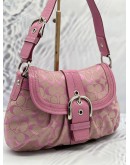 COACH SIGNATURE SHOULDER BAG IN PINK 