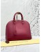 (LIKE NEW) LOUIS VUITTON ALMA MM TOP HANDLE BAG IN MAROON EPI LEATHER