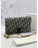 (LIKE NEW) CHRISTIAN DIOR SADDLE FLAP POUCH WITH CHAIN -FULL SET-