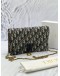 (LIKE NEW) CHRISTIAN DIOR SADDLE FLAP POUCH WITH CHAIN -FULL SET-