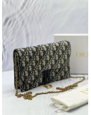 (LIKE NEW) CHRISTIAN DIOR SADDLE FLAP POUCH WITH CHAIN -FULL SET-