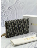 (LIKE NEW) CHRISTIAN DIOR SADDLE FLAP POUCH WITH CHAIN -FULL SET-