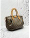 LOUIS VUITTON TURENNE MM TOP HANDLE BAG WITH STRAP IN BROWN MONOGRAM CANVAS -FULL SET-