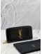 YSL SAINT LAURENT LOGO ROUND ZIPPER LONG WALLET 