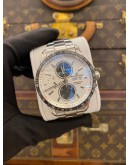 (LIKE NEW) 2025 MAURICE LACROIX PONTOS CHRONOGRAPH REF PT6038-SSL2H-130-A PANDA DIAL 43MM AUTOMATIC WATCH -FULL SET-