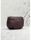 MARC BY MARC JACOBS NATASHA MINI CROSSBODY BAG IN DARK PURPLE PEBBLED LEATHER 