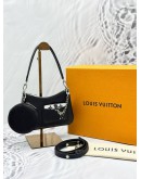 (UNUSED) 2025 LOUIS VUITTON MARELLINI SHOULDER AND CROSSBODY BAG IN BLACK EPI LEATHER -FULL SET-