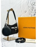 (UNUSED) 2025 LOUIS VUITTON MARELLINI SHOULDER AND CROSSBODY BAG IN BLACK EPI LEATHER -FULL SET-