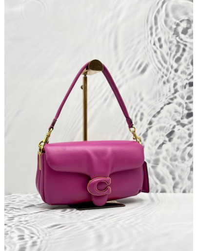 COACH PILLOW TABBY 26 SHOULDER BAG IN HOT PINK CALFSKIN LEATHER